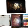 Lot of 3 New 4 credit cards + ID Lamb skin USA Leather passport case wallet new