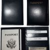 Lot of 3. New International Leather passport case wallet credit ATM card case ID