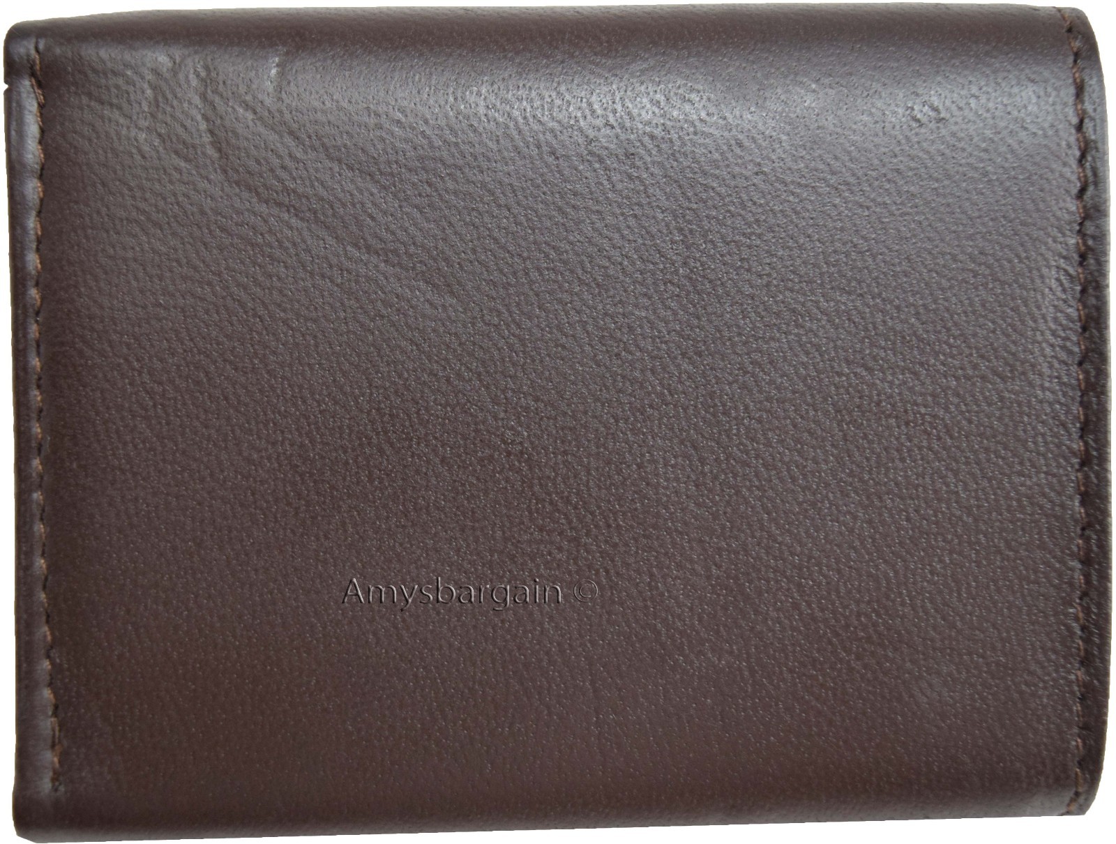 Lot of 3 New Trifold Leather Man’s wallet 9 card space 2 ID Window 2 bill slots - Image 3
