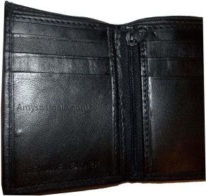 Lot of 3 New Trifold Leather Men’s wallet, billfold change purse bi-fold wallet* - Image 5