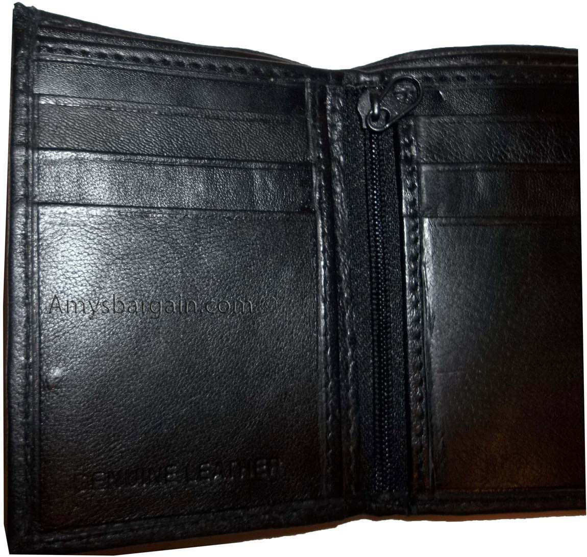 Lot of 3 New Trifold Leather Men’s wallet, billfold change purse bi-fold wallet* - Image 5