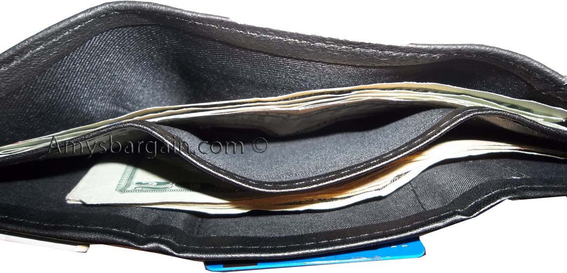 Lot of 3 New Trifold Leather Men’s wallet, billfold change purse bi-fold wallet* - Image 9