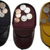Lot of 3. Unisex Leather change purses coin case, new vintage style change purse