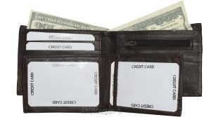 Lot of 3 man's wallet bifold 2-in-1 leather wallet 9 card slot 3 id 3 bill slots - Image 11