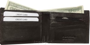 Lot of 3 man's wallet bifold 2-in-1 leather wallet 9 card slot 3 id 3 bill slots - Image 13