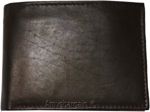 Lot of 3 man's wallet bifold 2-in-1 leather wallet 9 card slot 3 id 3 bill slots - Image 9