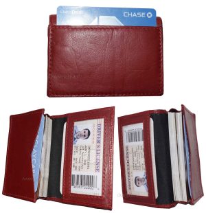 Lot of 3 women men's leather business credit card id card case 30 card holder - Image 11