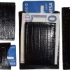 Lot of 4 Black Lizard skin printed leather money clip unbranded new money Clip