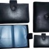 Lot of 4 Leather business card case, credit card case, Black business ID case BN