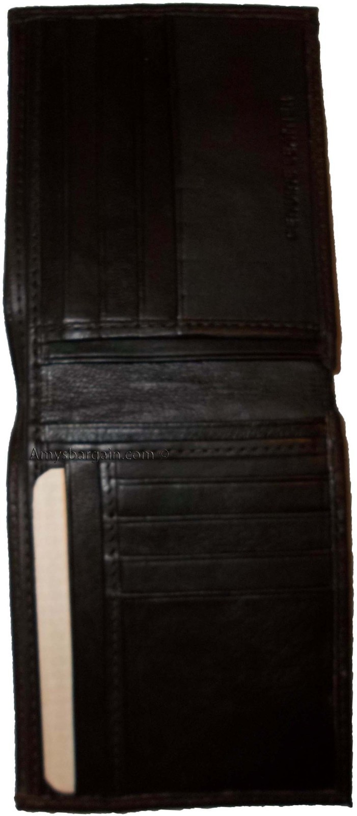 Lot of 4 Men's Bifold genuine leather Wallet Brown 2 Bill pockets card wallet - Image 8