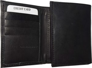 Lot of 4 Men's Trifold Leather Wallet 8 credit card ID Black billfold wallet NWT - Image 10