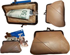 Lot of 4 New Women's Leather Change Purse Coin bag Wallet bag Hand Coin case BN - Image 12
