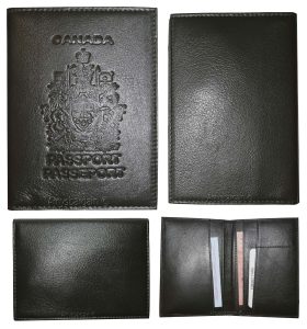 Lot of 4 new Canadian leather passport cover. wallet. new Canada passport case