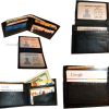 Lot of 5 Bifold Leather Man’s wallet 10 Card 3 bill spaces 2 ID change purse new