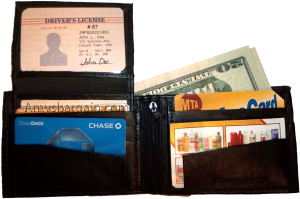 Lot of 5 Bifold Leather Man’s wallet 10 Card 3 bill spaces 2 ID change purse new - Image 4