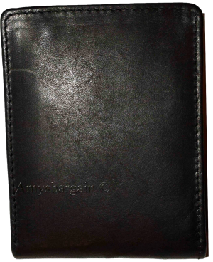 Lot of 6 FIZA NY Leather men's Black wallet Billfold wallet 2 Bill slots in Box - Image 3
