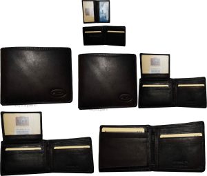 Lot of 6 FIZA NY Leather men's Black wallet Billfold wallet 2 Bill slots in Box - Image 9