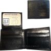 Man's bi fold wallet new style Woven Printed genuine eather 2 bill slots 6 card