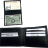 Man's wallet Genuine Lambskin Leather wallet 2 bill pockets ID 6 cards slots