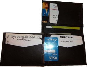 Man’s wallet. leather Bifold/Trifold wallet. 7 card spaces ID case. New wallet - Image 3