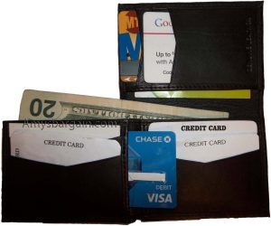 Man’s wallet. leather Bifold/Trifold wallet. 7 card spaces ID case. New wallet - Image 8