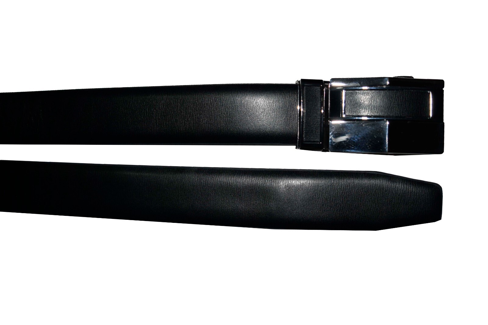 Men's Automatic Click Lock Buckle Waist Strap Dress Comfort Black Belt Casual 50 - Image 5