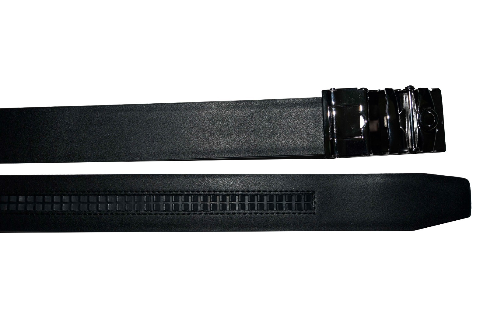 Men's Automatic Click Lock Buckle Waist Strap Dress Comfort Black Belt Casual 50 - Image 7