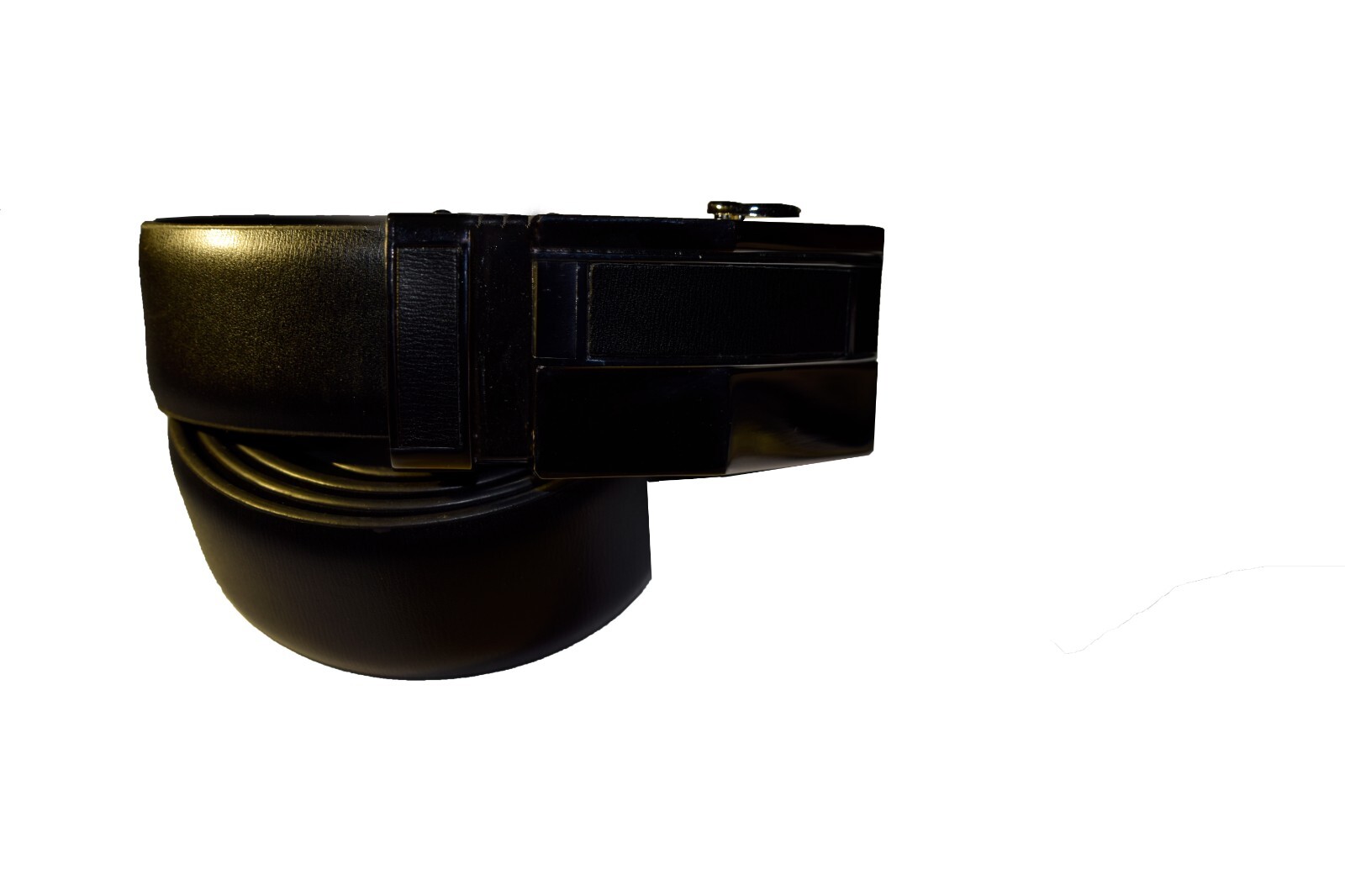 Men's Automatic Click Lock Buckle Waist Strap Dress Comfort Black Belt Casual 50 - Image 8