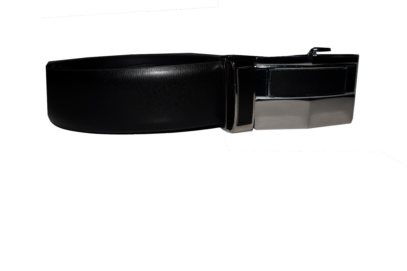 Men's Automatic Click Lock Buckle Waist Strap Dress Comfort Black Belt Casual 50 - Image 9