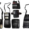 Men's Bag belt bag Organizer Small men's Black leather belt bag Men's handbag