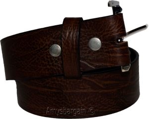 Men's Belt, 32-50" Solid Leather Belt. Men's Brown Casual Leather belt, New belt - Image 7