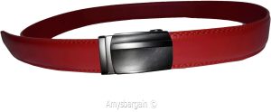 Men’s Belt 43" Real Leather Automatic lock buckle Dress Casual belt Fashion belt - Image 5
