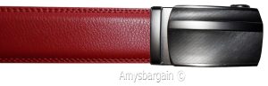 Men’s Belt 43" Real Leather Automatic lock buckle Dress Casual belt Fashion belt - Image 9