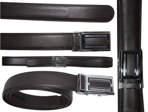 Men's Belt Up to 50” Leather Dress Belt Automtic Lock belt Quick lock belt New - Image 10