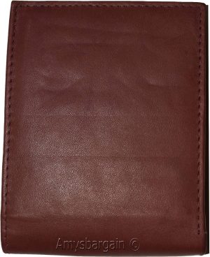 Men's Bifold leather wallet, 2 center pieces 9 card 3 IDs Genuine leather wallet - Image 6