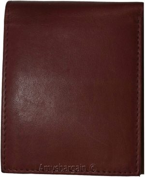 Men's Bifold leather wallet, 2 center pieces 9 card 3 IDs Genuine leather wallet - Image 8