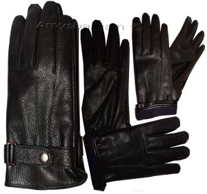 Men’s Gloves Genuine Leather Winter Gloves Wool lined Warm gloves