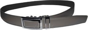 Men’s Gray Leather Belt XL Automatic lock Dress / Casual belt adjustable belt - Image 13