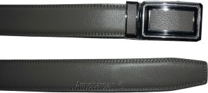 Men’s Gray Leather Belt XL Automatic lock Dress / Casual belt adjustable belt - Image 16