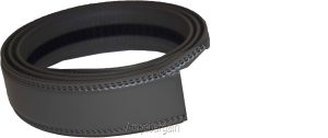 Men’s Gray leather belt strap Size L. 38" strap Genuine leather New Strap only - Image 10