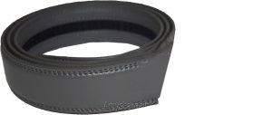 Men’s Gray leather belt strap Size L. 38" strap Genuine leather New Strap only - Image 3