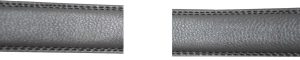 Men’s Gray leather belt strap Size L. 38" strap Genuine leather New Strap only - Image 4