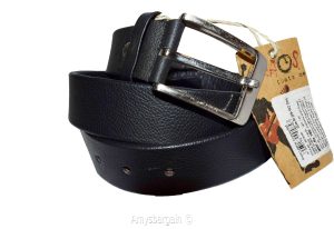 Men's Leather Belt, Black belt leather waist strap Kaos Men's waist band Belt BN - Image 12