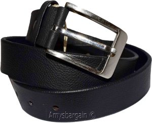Men's Leather Belt, Black belt leather waist strap Kaos Men's waist band Belt BN - Image 7