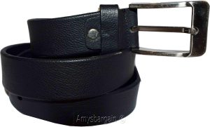 Men's Leather Belt, Black belt leather waist strap Kaos Men's waist band Belt BN - Image 9