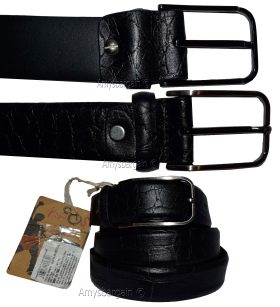 Men's Leather Belt, Crocodile skin printed leather belt, Kaos belt waist band BN