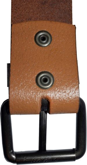 Men's Leather Belt size 44 Tan leather waist belt Leather brand new Leather belt - Image 13