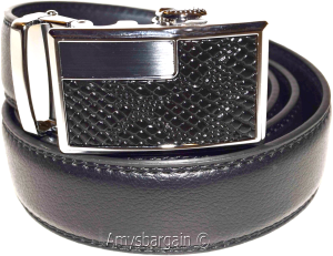 Men's Leather Dress Belt 2XL Automatic Lock belt Men's Black Quick lock belt - Image 6
