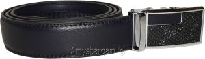Men's Leather Dress Belt 2XL Automatic Lock belt Men's Black Quick lock belt - Image 9