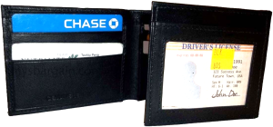 Men's Leather wallet 8 Card Holder 2 ID window 2 Bill pockets leather new wallet - Image 12